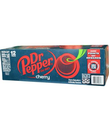 Dr. Pepper Cherry Cans 355ml Pack of 12 - Buy Online on GoSupps.com