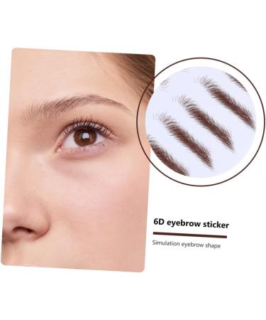 HAPINARY 4pcs Eyebrow Stickers Eyebrows Makeup Tools Blush Makeup Eyebrow Tool Modify 4d 21x15cm Brown - Buy Online on GoSupps.com