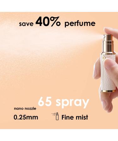 Travel Perfume Bottle Refillable - Genuine Leather Atomizer Leakproof Mini 5ml Sprayer for Purse & Trips - Ideal Gift (Black - Buy Online on GoSupps.com