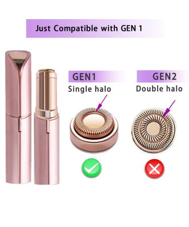 Facial Hair Remover Replacement Heads for Gen 1 Finishing Touch Flawless Tool, 18K Gold-Plated Rose Gold, 4 Count by BECHY - Buy Online on GoSupps.com