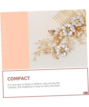 DOITOOL Bead Hair Comb Accesorios Para Headwear for Women Hair Accessory for Women Crystal Decor Heart Led Mirror Hair Accessories Lovely Hair Comb Wedding Pearl Bridesmaid Bridal Supplies - Buy Online on GoSupps.com