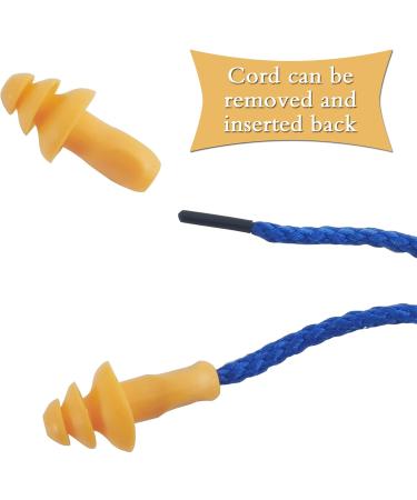 GXXMEI 100 Pairs Reusable Silicone Ear Plugs with String - Noise Cancelling Ear Protection for Sleep & Hearing Safety - International Shipping Available - Buy Online on GoSupps.com