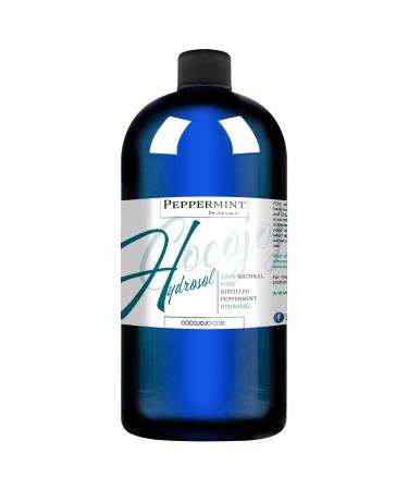 Dr Joe Lab Peppermint Hydrosol Spray Toner Floral Mint Water Cleansing Hydrating Face Mist for Hydration Pure and Natural for All Skin Types COCOJOJO - 32 oz