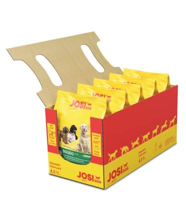 JosiDog Solido (5 x 900 g) | Croquettes for senior or less active dogs | Premium food for older dogs or those with low energy expenditure | Developed by JOSERA | Pack of 5