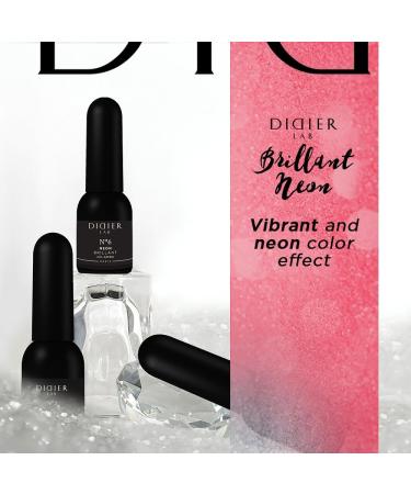Didier Lab - Premium UV Gel Nail Polish - Brillant Neon No6- Gel Nail Varnish - Nail Art - Long-Lasting High Gloss Wear - Gel Nail Polish - Gel Nails - Glitter Gel Nail Polish - Rich Pigment - 8ml - Buy Online on GoSupps.com