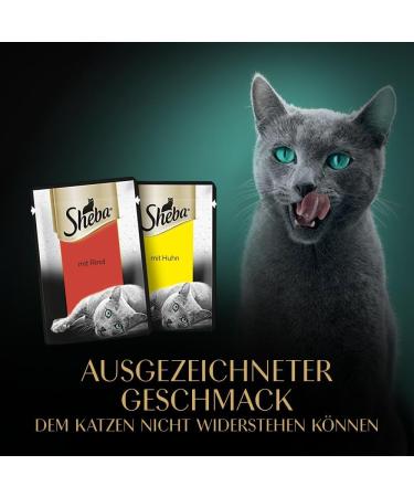 Sheba Fresh & Fine Wet Cat Food - Beef & Chicken in Sauce - High-Quality 36 x 50g Portions - Perfect for Daily Variety - International Shipping - Buy Online on GoSupps.com