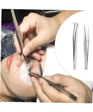 Housoutil Hair Plucking Tweezers Beauty Tweezers Lash Cluster Tweezers Face Tweezers Stainless Steel Tweezers Facial Hair Lash Tweezers Eyelash Dolphin Clip medium As Shown - Buy Online on GoSupps.com