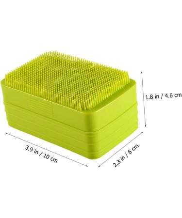 Zerodeko Box Soap Dish with Brush Exfoliating Bath Sponge Silcone Body Scrubbers Silicone Body Scrubber Men Bathroom Soap Dish Men Soap Loofah Sponges Man Toiletries Household - Buy Online on GoSupps.com