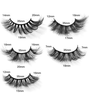 piuryue 25 Pairs Makeup Eyelashes Fake Eyelashes Soft Slender Natural Long Lashes - Buy Online on GoSupps.com