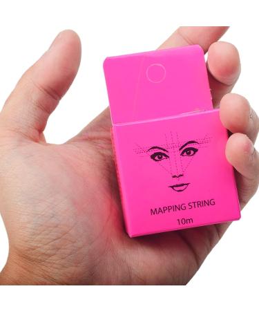 Pink 10M Microblading Mapping String | Mess-Free Eyebrow Positioning Tool | Semi-Permanent Brow Ruler for Perfect Makeup - Buy Online on GoSupps.com
