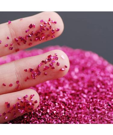 dijiusidy Nail Art Crushed Glass Stones Irregular Glitter Crystal Fragment DIY Rhinestone Fillers Mobile Phone Jewelry Making Rose Red - Buy Online on GoSupps.com