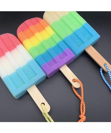 DOITOOL Shower Sponge 3Pcs - Kids Ice Cream Bath Sponge Set - Cute Body Scrubber for Girls - Random Style Shower Loofah - Pack of 3 - Buy Online on GoSupps.com