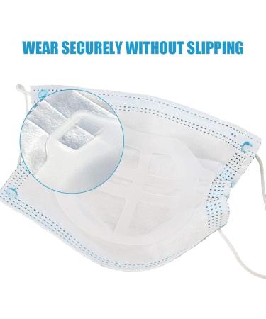 5PC 3D Mask Bracket Comfortable Wearing Keep Fabric Off Mouth Help Breathing Smoothly Lipstick Savor Reusable Washable Translucent - Buy Online on GoSupps.com