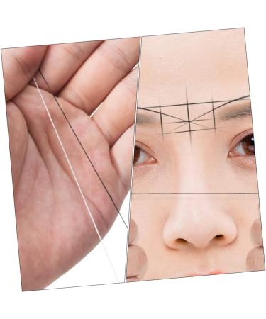 ABOOFAN 2Pcs Eyebrow positioning line supplies t tool eyebrow stencil makeup tools white digital ruler - Buy Online on GoSupps.com