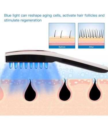 Jimenez 3-in-1 Phototherapy LED Scalp Massager | Rechargeable Anti-Hair Loss Brush for Hair Growth & Relaxation - Buy Online on GoSupps.com