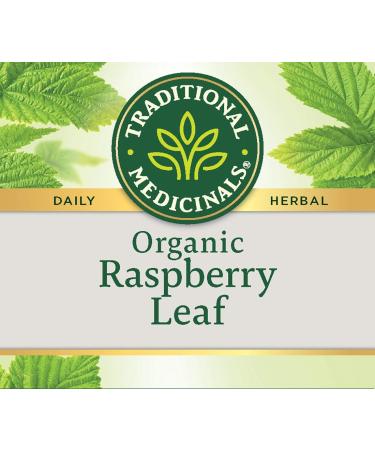 Organic Raspberry Leaf Relaxation Tea - Caffeine Free | 16 Wrapped Bags - Traditional Medicinals - Buy Online on GoSupps.com