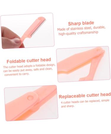 5 Sets Foldable Eyebrow Razor & Facial Hair Trimming Kit - Miss Beauty Tools | Perfect for Makeup Grooming & Shaping - Buy Online on GoSupps.com