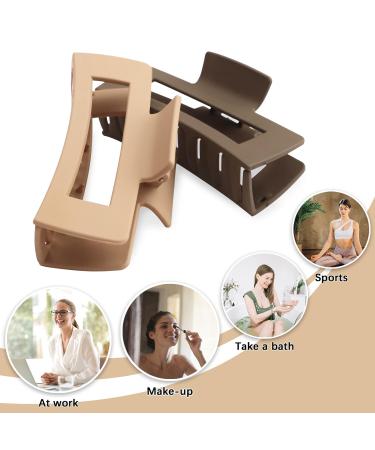 8 Pack Large Hair Claw Clips - Strong Hold Non-slip Hair Clips for Thick/Thin Hair - Fashion Hair Accessories for Women and Girls - Buy Online on GoSupps.com