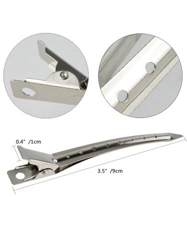Bantoye Duck Bill Clips 3.5 Inches - 24 Pack Rustproof Metal Alligator Clips for Hair Styling & Coloring - Buy Online on GoSupps.com