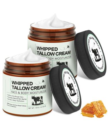 BUTBU Beef Cream - Beef Fat - 120g - Honey Cream & Balm - Deep Nhydration - Skin Care for Face Body & Dry Skin - Fast Absorption