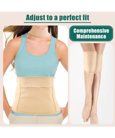 Castor Oil Wrap 4Pcs Waist Neck Oil Pack Set Washable Reusable Knee Essential Oil Wrap Mess-Free Oil Pack Wrap with Adjustable Elastic Strap Comfortable Oil Pack Leak-Proof Oil Pack for Waist Neck Knee - Buy Online on GoSupps.com