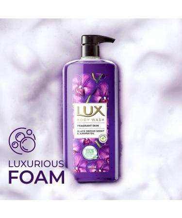 L.u.x Body Wash - Black Orchid & Juniper Oil | XL Pump 750ml | Paraben-Free Extra Foam Long-Lasting Fragrance - Shop Internationally - Buy Online on GoSupps.com