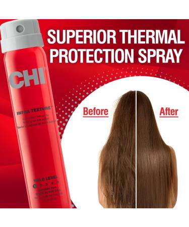 CHI Shine Infusion Hair Shine Spray 5.3 Oz Infra Texture Dual Hair Spray 2.6 oz Hair Care Bundle - Buy Online on GoSupps.com