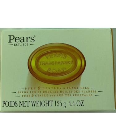 Pears Natural Glycerine Transparent Soap 4.4-Ounce bar (Pack of 12) 4.4 Ounce (Pack of 12) Pears Natural Glycerine
