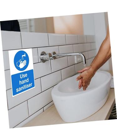 Healifty 5pcs Pinup Stickers Hand Washing Sign Decal Wash Your Hands Sign Use Hand Sanitiser Sign Pvc Safety Warning Decals Hand Sanitiser Decals The Sign Handwashing Fluid Applique Sink 20X15X1cm As Shown 5pcs - Buy Online on GoSupps.com