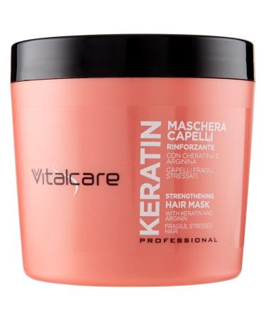 Vitalcare | Keratin - Strengthening Hair Mask for Brittle and Stressed Hair with Keratin and Arginine for Stronger and Softer 500 ml