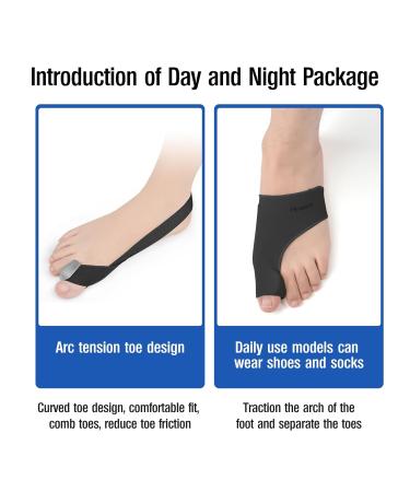 Bunion Corrector & Big Toe Separators for Pain Relief | Hallux Valgus & Overlapping Toe Treatment - 2 Pairs for Men & Women - Buy Online on GoSupps.com