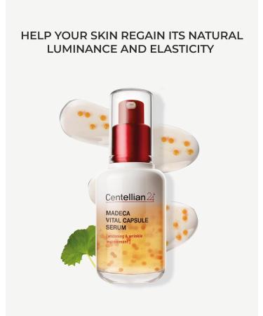 Centellian 24 Vital Capsule Serum - Moisturizing Ampoule with TECA Centella Asiatica Vitamin C Collagen & Elastin | 1.69 fl oz - International Shipping Available - Buy Online on GoSupps.com