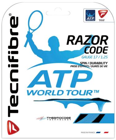 Tecnifibre Razor Code String Set Black 1.25 mm/12 m 1.25 mm/12.2 m blue