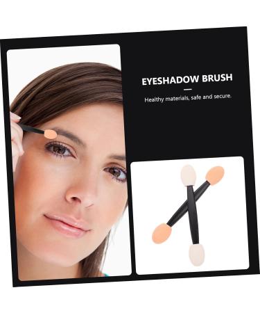 MAGICLULU 100pcs Double Ended Eyeshadow Brush Protable Makeup Tool Sponge Brush Eye Shadow Plastic Oval 6.5x1.3cm Black - Buy Online on GoSupps.com