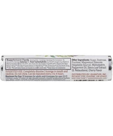 Quantum Health TheraZinc Echinacea Lozenges - Cherry Mint, 14 Count (Pack of 12) - Zinc Gluconate Immune Support - Buy Online on GoSupps.com