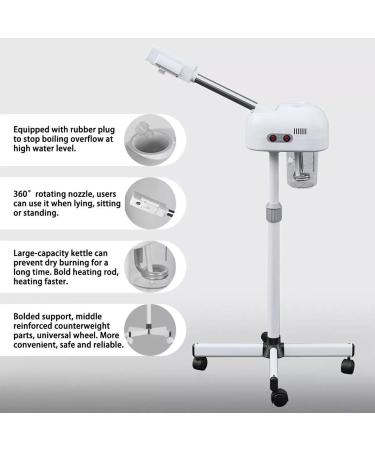 NGARY Vapeur Facial De Beaut Machine D'esth ticienne Vapeur Chaude avec Pulv risateur Et Roues Rotatifs 360 pour Les Soins De La Peau du Spa du Salon De Beaut Domicile Personnel - Buy Online on GoSupps.com