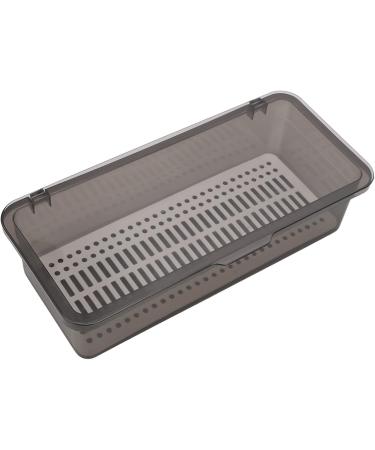 Professional Portable Nail Art Tool Dust Brush Organizer Box with Hinged Cover Design Wide Range of Use Easy to Drain for Home Nail Salon - PC Material - Buy Online on GoSupps.com