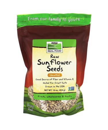 Now Foods Real Food Raw Sunflower Seeds Unsalted 16 oz (454 g)