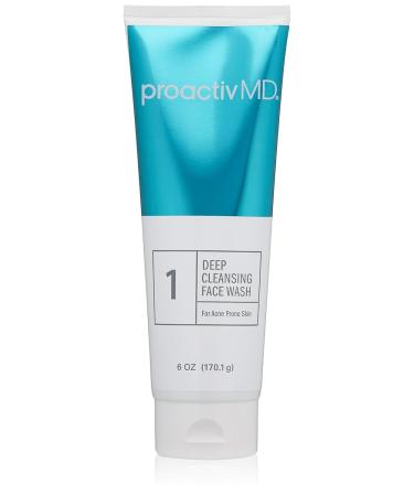 ProactivMD Exfoliating Face Wash - Gentle and Hydrating Facial Cleanser and Acne Treatment for Sensitive Skin Proactiv Benzoyl Peroxide, 6 Oz