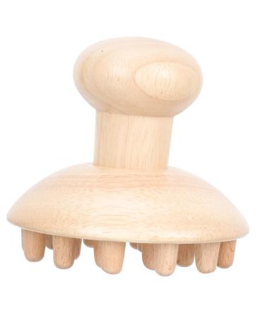Foytoki 1 piece of wood massage comb Hand massager Practical headwear home massager head scalp ridge wooden ridge practical massage comb Head massager Unique acupuncture