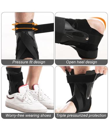 CJBIN Ankle Brace Sprain Sports Ankle Support with PE Panel Adjustable Ankle Bandage for Ankle Sprains - Buy Online on GoSupps.com