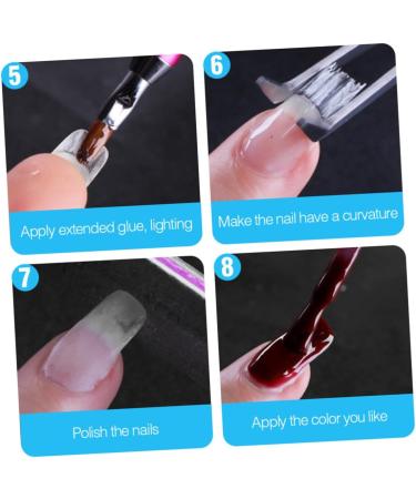 2 Nail Fiber Nail Extension Silk Fiberglass Nail Extensions Kit Nail Extension Fiber Silk Fiber Nails Fiberglass Nail Tips Gel Kit for Nails Manicure Fiber Nail Art Fiber White HAPINARY - Buy Online on GoSupps.com