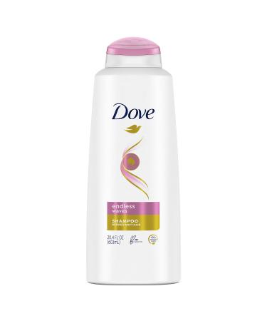 Dove Shampoo for Curly Hair Endless Waves Sulfate Free Hair Shampoo 20.4 fl oz