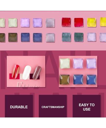 39 Color Nail Color Card & Pattern Display Book | Professional Magnetic Closure Nail Color Ads & Diagram - Buy Online on GoSupps.com
