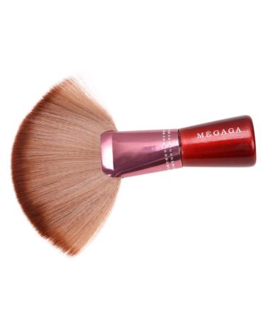 FOMIYES Neck Duster Brush cosmetics brush large powder brush Fan Highlighter Brush face powder Blush Makeup Brush professional makeup Hair Cutting Brush mineral Miss hair brush 20x4x16cm Brown