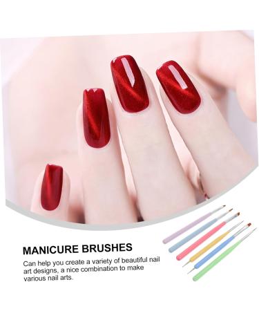 Mikinona 1 Set Nail Pen Manicure Supplies Nail Art Drawing Pen Nail Dotting Tool Kit Gel Nail Brush Nail Art Liner Brush DIY Nail Painting Tool Kit De U as De Gel Nails Supplies Lotus Wood - Buy Online on GoSupps.com