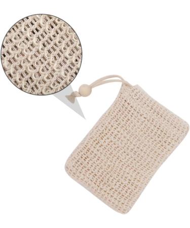 Baluue 8 Pcs Cotton Linen Soap Bag Bar Soap Pouch Soap Net Soap Exfoliating Pouch Bar Soap Bag Khaki 14x9.5cmx2pcs Khakix2pcs - Buy Online on GoSupps.com