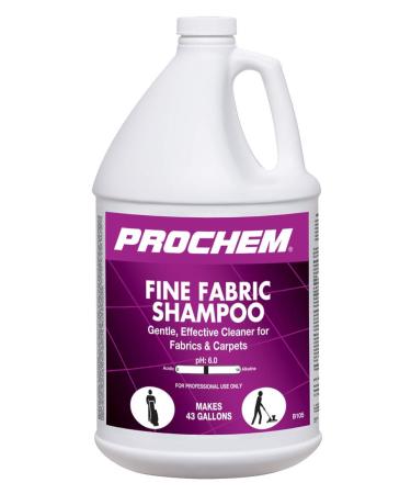 Prochem - Fine Fabric Shampoo - Gentle, Effective Cleaner for Delicate Fabrics, Upholstery, and Carpets - Concentrate - 1 Gallon B105