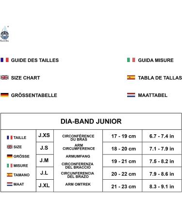 Dia Band for Kids | Comfortable Glucose Sensor Protection Bracelet for Freestyle Libre Medtronic Dexcom Omnipod | Reusable Diabetic Band (Junior M 19-21 cm) - Buy Online on GoSupps.com