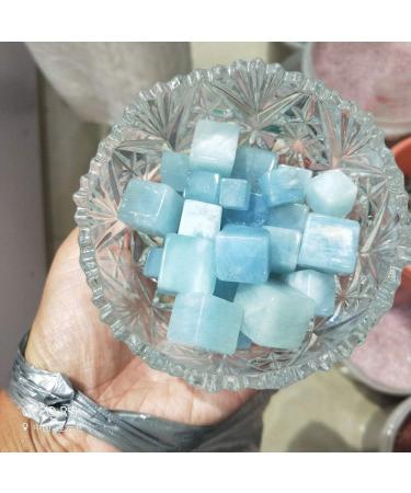 100g 10-15pcs Large Particles Natural Aquamarine Quartz Crystal Specimen Lucky Crystal Love Natural s and Minerals ZFUGEDRLI - Buy Online on GoSupps.com